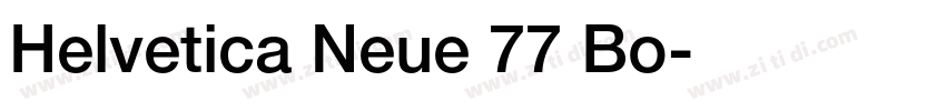 Helvetica Neue 77 Bo字体转换
